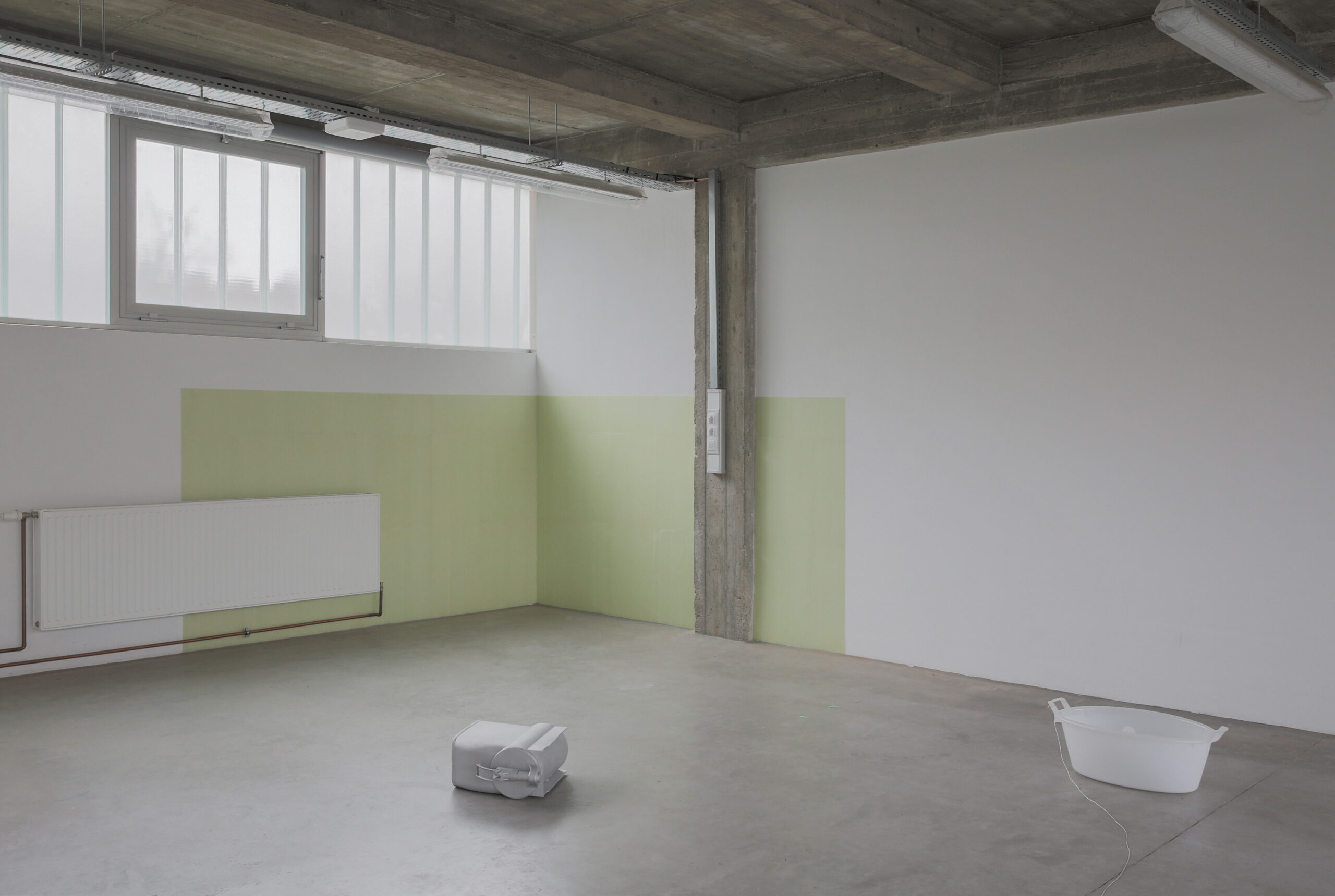 ) Installation by Raphael Pohl at the University of Applied Arts Vienna, 2025