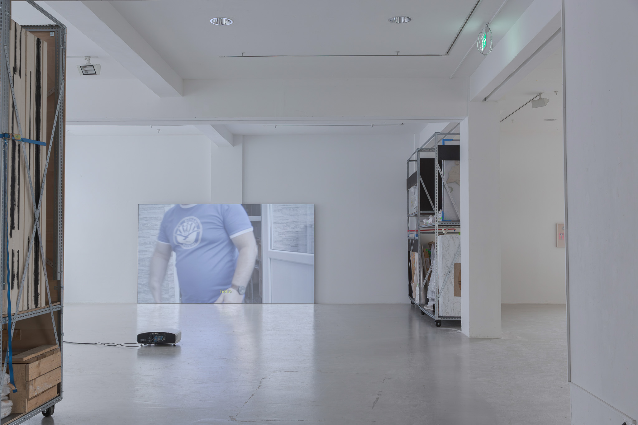 Installation view of Raphael Pohl's exhibition at Storage Museum 2026